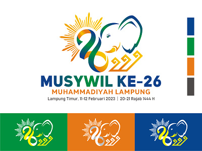 Logo Musywil Muhammadiyah Lampung ke-26 - Lampung Timur design event illustration logo typography