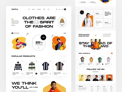 E-commerce Web Landing Page. clothes e commerce e commerce design ecommerce onlineshop shop web web design webdesign website website design