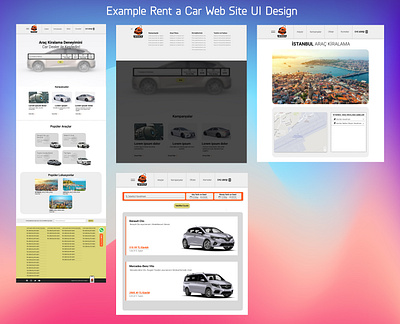 Rent A Car Web Site UI Design branding css design figma figmadesign graphic design html ui ux website websitedesign