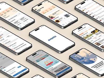 🏢 Avento - Digital Freelancer Service App Design app design business cream digital product ecommerce figma freelancer job portal minimalist product design startup ui design uiux ux research