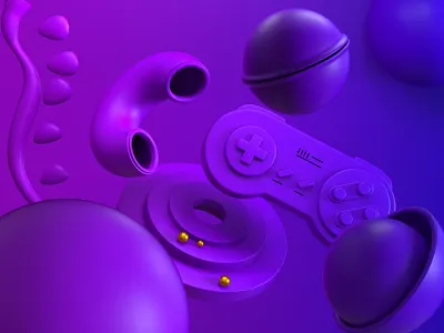 Gamepad 3D Illustration 3d cinema4d gamepad illustration