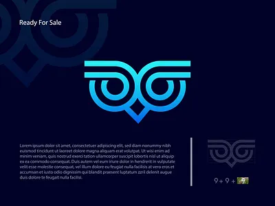 Owl logo for sale 3d app branding brandlogo design flat graphic design icon illustration logo logodesign minimalist modern owl professional ui unique vector