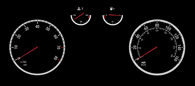 Buick Cascada Gauge Cluster - Vector art graphic design illustration vector