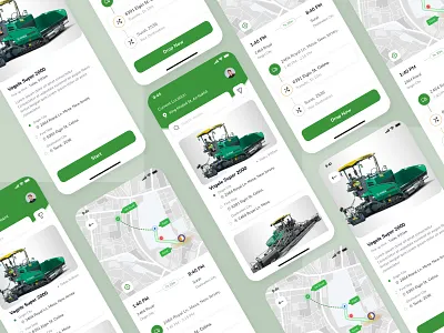 Harvester Mobile Application app branding clean design details screen graphic design harvester mobile application map mobile app product screen ui ux vector