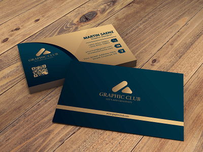 Visting card graphic design illustration logo typography