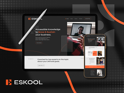 Eskool - COACHING - Website coaching coaching website coaching website design creative agency creative website figma landing page shopify shopify themes template monster ui design ux design ux trends website website design website design company website designer websitecreate websitedesigncompany wordpress web design