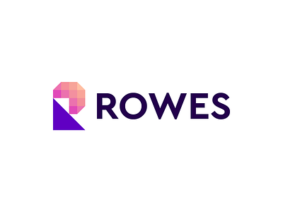 Rowes brand branding colors design graphic design logo logo design minimal modern r rowes simple r