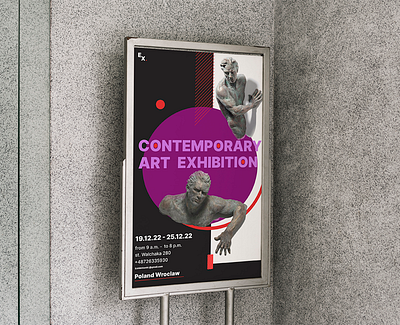 Сontemporary art exhibition poster design figma graphic design typography ui web выставка искусство плакат современное искусство фотошоп