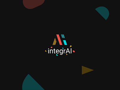 integrAI - Logo Design 2d ai ai logo blendtool brand identity brandbook branding design dribbble dribbble best shot integral logo logo design logo identity logo letter logo mark vector visual identity