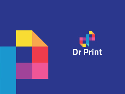 Dr Print brand identity branding callegraphy logo logo type press printing visual identity