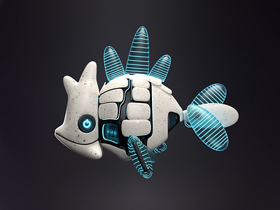 3D Character for Ocean Verse Project | Common Fish 3d animation graphic design illustration