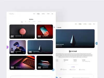 Portfolio Page UI Design blogui cleanui lineardesign minimalblog minimalui minimalwebsitedesign moderndesign portfoliopage portfoliopageui simpleui websitedesign