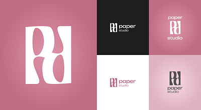 Paper studio branding design figma graphic design logo logodesign ux