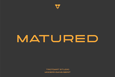 Matured Font branding design elegant font graphic design illustration landing page logo modern ui