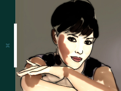 Portrait Practice _Monica Bellucci _06 digital art illustration