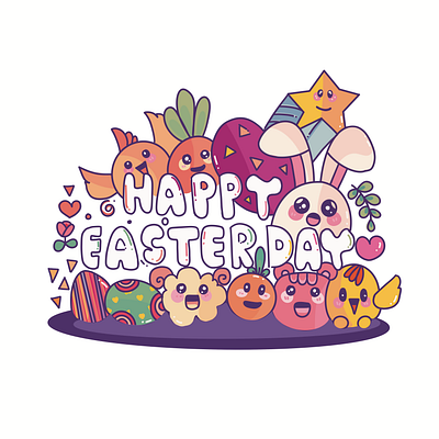 Collection Easter Day in Redbubble and Creative Fabrica 3d animation app branding clock design easter easter day graphic design hat holiday illustration logo motion graphics ui ux vector