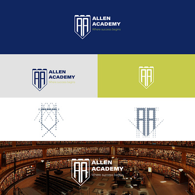 Allen Academy brand logo adobe branding dailylogo dailylogochallenge design dribble graphic design graphicdesign identityvisuel illustration logo logoawesome logomark logopassion monogram ui ux vector