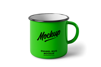 Free Classic Enamel Mug Mockup enamel mug free free mockup freebie mockup mug mug mockup psd psd mockup