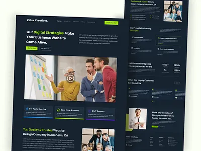 Agency Landing Page design agency agency landing page agency website branding corporate design digital homepage landing page marketing ui ui design uidesign uiux user interface ux uxdesign web webdesign website