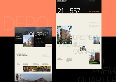 DEPO redesign animation design figma real estate redesign ui ux webdesign website