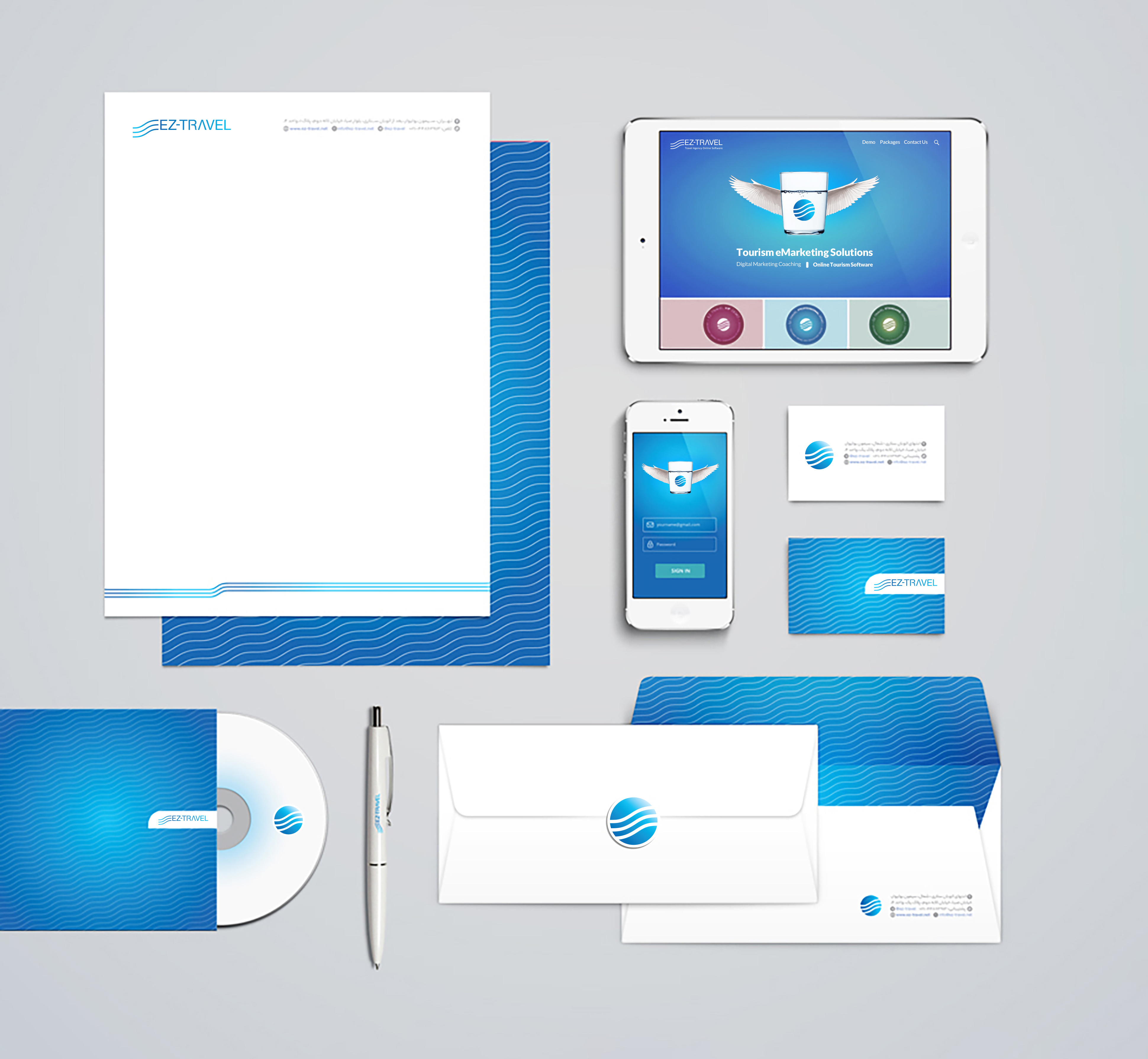 EZ-Travel: Transforming Tour Information for Travel Agencies brand identity branding design graphic design illustration logo market research ui ux visual identity web design
