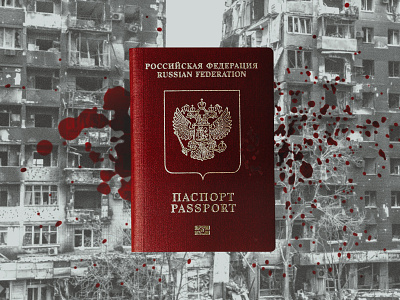 terrorussianized ban russia blood bloody collage death destroyed genocide horror nazi passport red ruin russia russian russian invasion soviet stop russia terror terrorism war