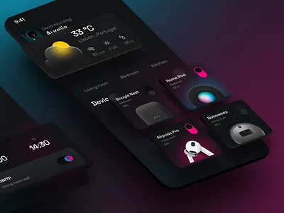 Smart Home App - WIP darkmode gadgets home ios smarthome weather