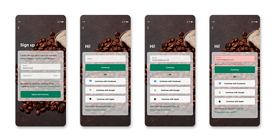 Coffee App app design food ui uidesign ux uxui