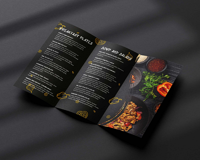 Restaurant Menu Design branding branding strategy graphic design menu design restaurant restaurant menu design trifold menu