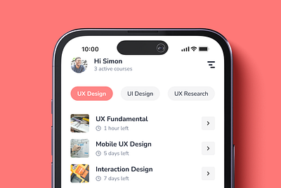 UI Design: Learning App app app design application application design design education learning learning app ui ui design ux
