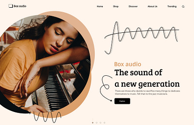 Box audio animation graphic design mobile ui ux web design