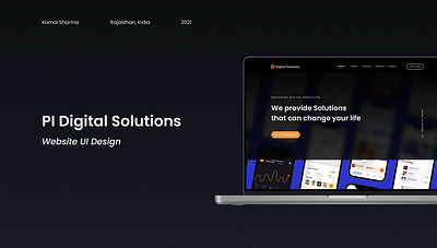 Website Design: PI Digital Solutions adobe xd design figma homepage design it company design ui ux visual design web design website design