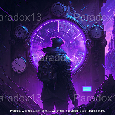 Time Machine clock design future illustration machine neon purple steampunk time time machine time travel travel