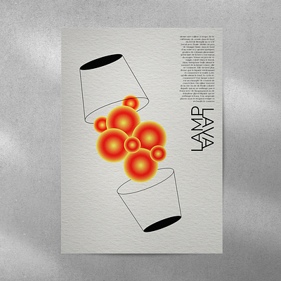 Lava Lamp branding graphic design poster