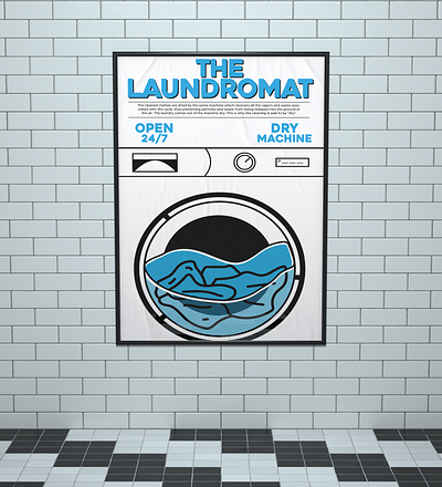 The Laundromat branding graphic design