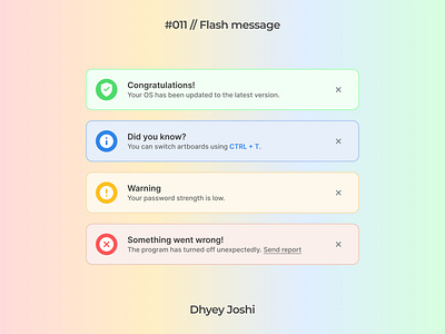 Day 011 - Flash message community design figma flash indi message mobile ui ux website