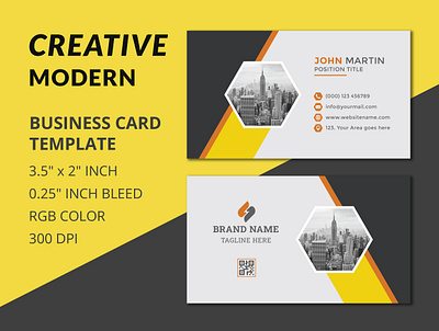 Business Card Template modern card