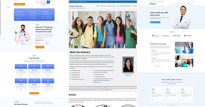 NYC Medical Website Design branding graphic design ui