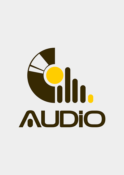 Audio logo branding design logo vector