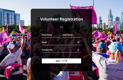 Just finished my first design for #dailyui #001 challenge dailyui design firstchallenge signup form ui design volunteer