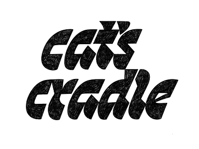 Cat's Cradle design hand lettering handlettering illustration letterforms lettering lettering artist logo type typography