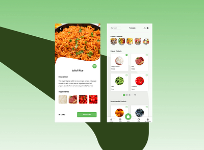 Food ordering design design ui