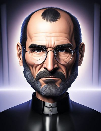 Steve Jobs ( Apple Cofounder ) 3d branding character graphic design illustration person vector