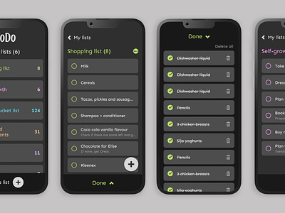 Checklist App app checklist checklist app design mobile mobile design product designer ui ux ux ui
