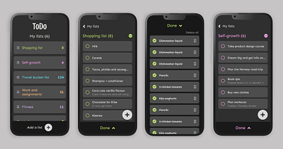 Checklist App app checklist checklist app design mobile mobile design product designer ui ux ux ui
