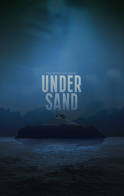That Which Was Hidden Under Sand - Season 1 Poster Design blue dark graphic design mysterious poster season 1 thriller
