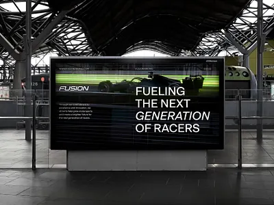 Fusion - Brand Identity brand identity branding design f1 logo motorsport racing wordmark