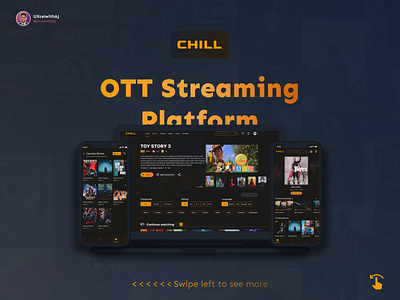 CHILL - OTT Streaming Platform app branding design figma live streaming mobile mobileapp ott streaming ui ux web webdesign website