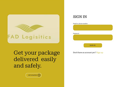 Logistics web design delivery logistics product ui ux web design