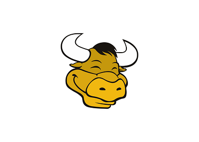 Happy Bull - Mascot concept art graphic design illustration vector